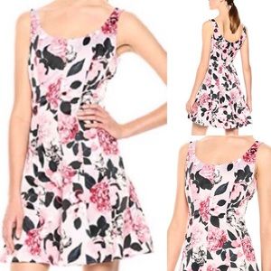 Nine West Violet & Dove gray Floral  Dress Size 6